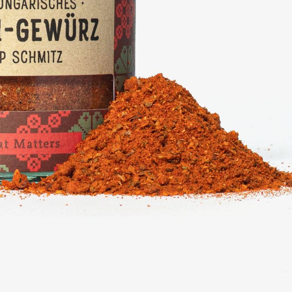 Gulasch Gewürz Nahaufnahmen