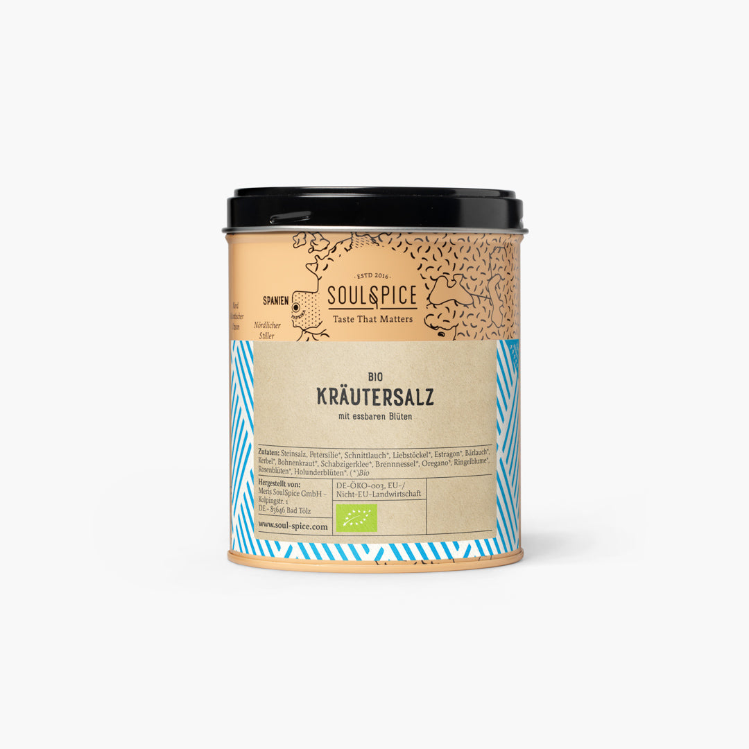 Kräutersalz mit essbaren Blüten