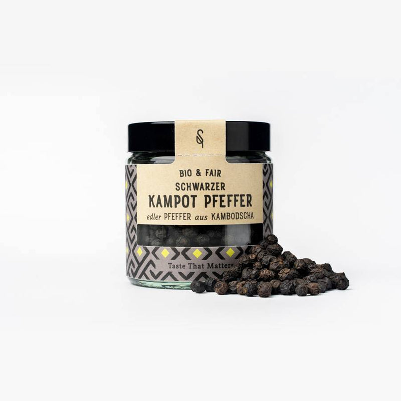 Schwarzer Kampot Pfeffer (ganz)
