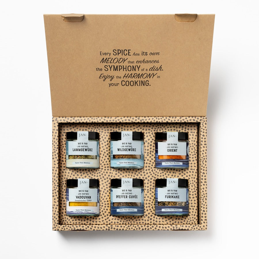 Geschenkbox mit Jan Hartwig Gewürzen